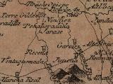 Cortijo de Recena. Mapa 1799