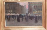 Puerta del Sol. Atardecer en la Puerta del Sol. Siglo XX. Obra de Jos� Pablo Garc�a de Zu�iga. Museo Provincial de Ja�n