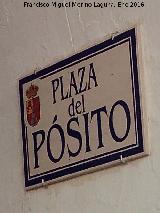 Plaza del P�sito. Placa