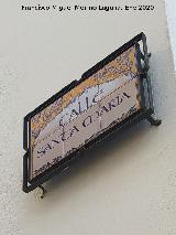 Calle Santa Mar�a. Placa