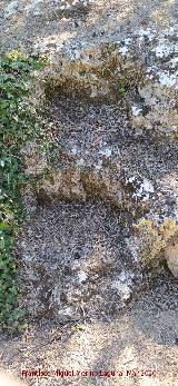 Cueva de la Zorra. Escaleras talladas