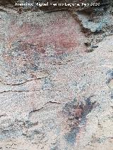 Pinturas rupestres del Abrigo del Guadal�n III. Manchas