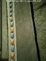 Santuario de las Reliquias. Firma y a�o 1672