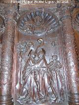Catedral de Jan. Coro. Visitacin de la Virgen a Santa Isabel. Talla principal