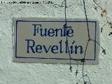 Fuente Revell�n. Placa