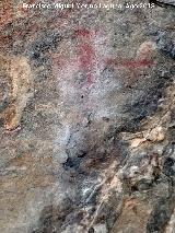 Pinturas rupestres del Abrigo de Mingo L�pez I. Antropomorfo