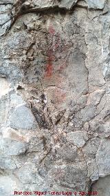 Pinturas rupestres del Abrigo de Mingo L�pez I. Manchas
