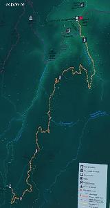Sendero Nacimiento del Guadalquivir. Mapa