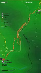 Sendero Empalme del Valle. Mapa