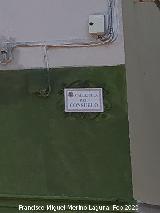 Callejuela del Consuelo. Placa