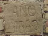 Cruz Calle Comisarios. Ao 1882