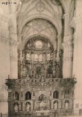 Catedral de Granada. Foto antigua del Trascoro. Casa de los Tiros