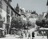 Pilar de la Cuesta del Realejo. Foto antigua