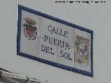 Calle Puerta del Sol. Placa