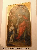 Catedral de Valencia. Capilla de San Rafael Arcngel. San Joaqun con la Virgen nia