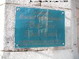 Antiguo Matadero. Placa