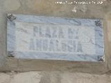 Plaza de Andaluc�a. Placa