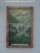 Puente de C�rchel. Azulejos en el polideportivo de C�rchel