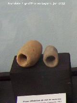 Plaza de Asdr�bal. Pesas de cer�mica cil�ndricas para redes. �poca p�nica