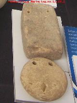 Plaza de Asdr�bal. Pesas de telar de �poca romana siglos II - I a.C.