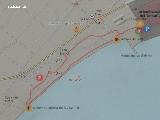 Playa de la Gola. Mapa