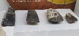 Palacio ibero del Cerro de la Merced. Hachas pulimentadas. Exposici�n en el Museo Ibero de Ja�n