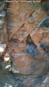 Pinturas rupestres del Cimbarrillo de Mar�a Antonia II. Panel