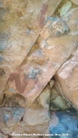 Pinturas rupestres del Cimbarrillo de Mar�a Antonia II. Parte alta