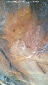 Pinturas rupestres del Cimbarrillo de Mar�a Antonia II. Figura de la izquierda