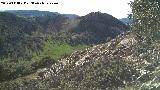 Pilar del Tejuelo. Desde la ladera del Cerro Los Morales