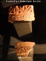 Cermica islmica estampillada. Fragmentos de tinaja siglos XII al XIV. Castillo de San Miguel - Almucar