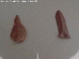 Historia de V�lez-M�laga. Flecha y cuchillo de s�lex. Museo arqueol�gico de V�lez-M�laga