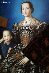 Retrato de Leonor de Toledo con su hijo Giovanni Leonor de Toledo. Retrato de Leonor de Toledo con su hijo Giovanni