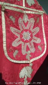 Capa pluvial 1734-1738. Detalle Colegiata de Santiago. Capa pluvial 1734-1738. Detalle