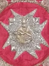 Capa pluvial 1734-1738. Detalle Colegiata de Santiago. Capa pluvial 1734-1738. Detalle